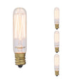 Bulbrite 861372 Bulbrite Pack of (4) 25 Watt Dimmable Antique Nostalgic Thread Filament T6 Candelabra (E12) Incandescent Bulb