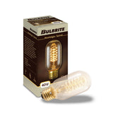 Bulbrite 861380 Bulbrite Pack of (4) Incandescent 40-Watt Nostalgic Edison T14 Tubular Light Bulb, Vintage Spiral Filament