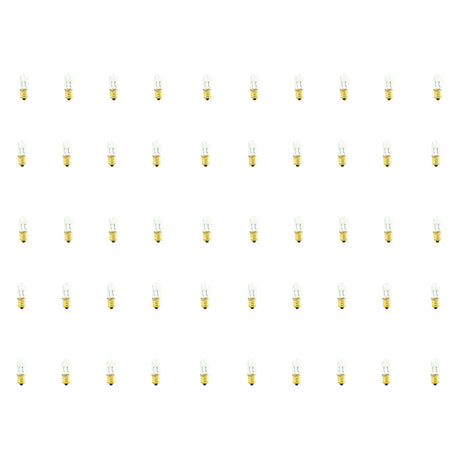 Bulbrite 861392 15W T4 CLEAR E12 130V-50PK
