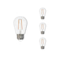 Bulbrite 861411 Bulbrite LED Filament S14 Dimmable Medium Screw Base (E26) Light Bulb 11 Watt Equivalent 2700K, Clear 4-Pack