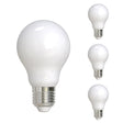 Bulbrite 861421 Bulbrite LED Filament A19 Dimmable Medium Screw Base (E26) Light Bulb 60 Watt Equivalent 2700K, Frost 4-Pack