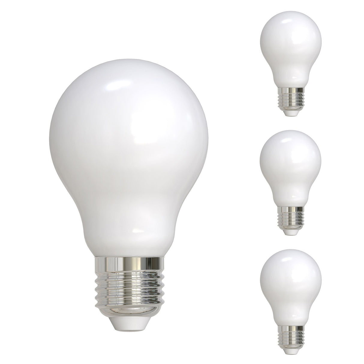 Bulbrite 861421 Bulbrite LED Filament A19 Dimmable Medium Screw Base (E26) Light Bulb 60 Watt Equivalent 2700K, Frost 4-Pack