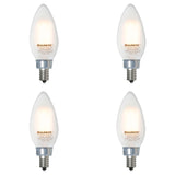 Bulbrite 861427 Bulbrite Pack of (4) 3.6 Watt Dimmable Milky Finish B11 Candelabra (E12) LED Light Bulb - 300 Lumens, 2700K
