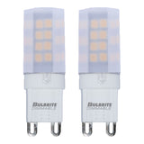 Bulbrite 861515 Bulbrite Pack of (2) 4.5 Watt Dimmable Frost Mini T4 Bi-Pin (G9) LED Bulb - 340 Lumens, 3000K, and 80 CRI
