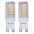 Bulbrite 861524 Bulbrite LED Pack of (2) 120-Volt Frost T5 Specialty Mini Bulbs with G9 (Bi-Pin) Base, 3.5 Watt, 2700K (Warm White Light)
