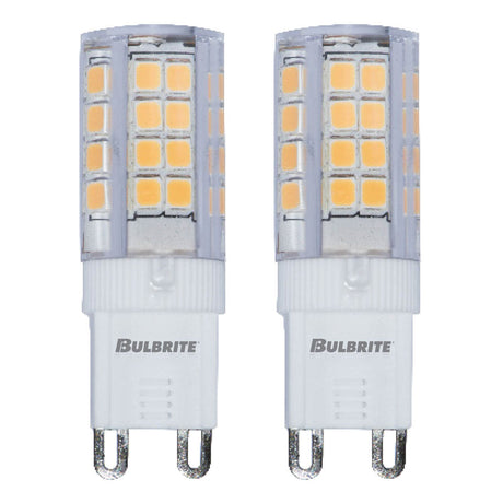 Bulbrite 861524 Bulbrite LED Pack of (2) 120-Volt Frost T5 Specialty Mini Bulbs with G9 (Bi-Pin) Base, 3.5 Watt, 2700K (Warm White Light)