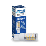 Bulbrite 862936 Bulbrite LED 4.5 Watt Dimmable T6 Light Bulb with a Frost Finish and a Bi-Pin G9 - 2700K (Warm White Light) 400 lumens