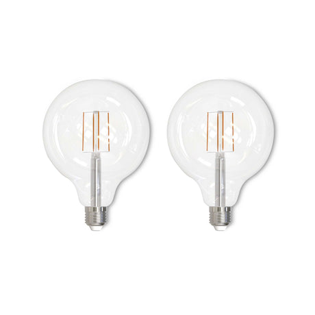 Bulbrite 861573 8.5W LED G40 Light Bulb 2700K Dimmable E26 800 Lumens 120V 2PK