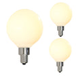 Bulbrite 861577 4W LED G16 Light Bulb 2700K Dimmable E12 350 Lumens 120V 3PK