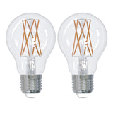 Bulbrite 861578 8.5W LED A19 Light Bulb 2700K Dimmable E26 1100 Lumens 120V 2PK