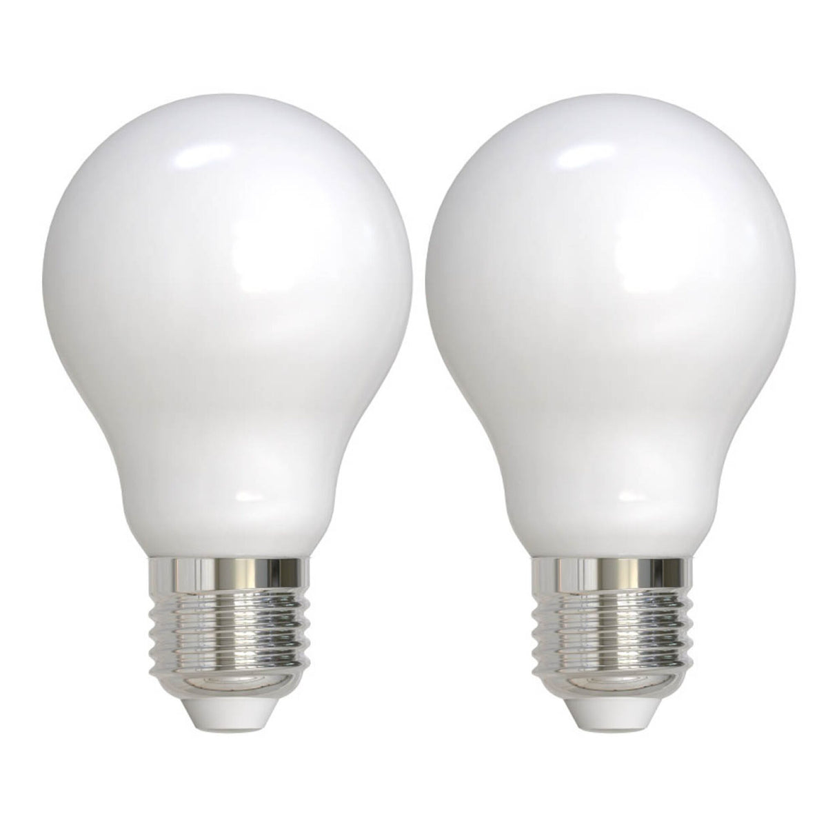 Bulbrite 861582 Bulbrite Pack of (2) 8.5 Watt Dimmable Milky Finish A19 Medium (E26) LED Bulb - 1100 Lumens, 2700K, and 80 CRI