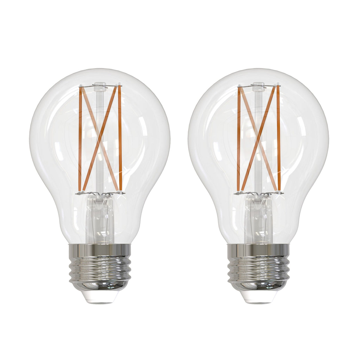 Bulbrite 861592 8.5W LED A19 Light Bulb 2700K Dimmable E26 850 Lumens 120V 2PK