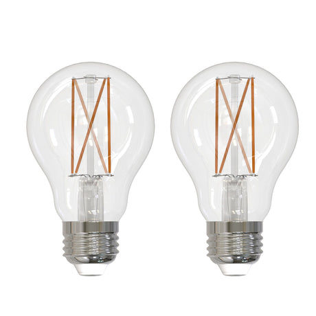 Bulbrite 861592 8.5W LED A19 Light Bulb 2700K Dimmable E26 850 Lumens 120V 2PK