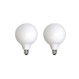 Bulbrite 861597 8.5W LED G40 Light Bulb 2700K Dimmable E26 800 Lumens 120V 2PK