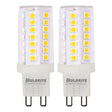 Bulbrite 861603 5W LED G9 Light Bulb 2700K Dimmable G9 550 Lumens 120V 2PK