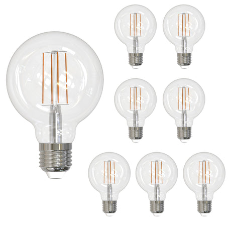 Bulbrite 861624 7W LED G25 2700K FILAMENT E26 DIM-8PK