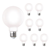 Bulbrite 861626 7W LED G25 2700K FILAMENT MILKY E26 DIM-8PK