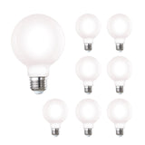 Bulbrite 861632 7W LED G25 4000K FILAMENT MILKY E26 DIM-8PK