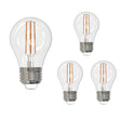Bulbrite 861634 Bulbrite LED Filament Pack of (4) 7 Watt Dimmable A15 Light Bulb with Clear Glass Finish and Medium (E26) Base - 3000K (Soft White Light), 800 Lumens