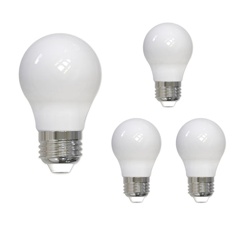 Bulbrite 861636 Bulbrite LED Filament Pack of (4) 7 Watt Dimmable A15 Light Bulb with Milky Glass Finish and Medium (E26) Base - 3000K (Soft White Light), 700 Lumens