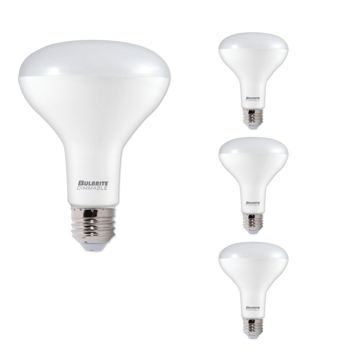 Bulbrite 862961 Bulbrite LED Filament 11 Watt Dimmable BR30 Light Bulb with Frost Glass Finish and Medium (E26) Base - 2700K (Warm White Light), 1000 Lumens-4PK