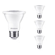 Bulbrite 861714 Bulbrite Pack of (4) 7 Watt Dimmable Flood PAR20 Medium (E26) LED Light Bulb - 3000K (Soft White Light), 500 Lumens