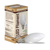 Bulbrite 861744 Bulbrite LED Filament Pack of (48) 4.5 Watt Dimmable B11 Light Bulb with Milky Glass Finish and Candelabra  (E12) Base - 3000K (Soft White Light), 400 Lumens