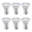 Bulbrite 861755 6.5W LED PAR20 Light Bulb 2700K Dimmable E26 488 Lumens 120V 6PK