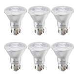 Bulbrite 861759 6.5W LED PAR20 Light Bulb 3000K Dimmable E26 500 Lumens 120V 6PK