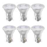Bulbrite 861760 6.5W LED PAR20 Light Bulb 3000K Dimmable E26 488 Lumens 120V 6PK