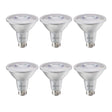 Bulbrite 861784 10W LED PAR30 Light Bulb 3000K Dimmable E26 800 Lumens 120V 6PK
