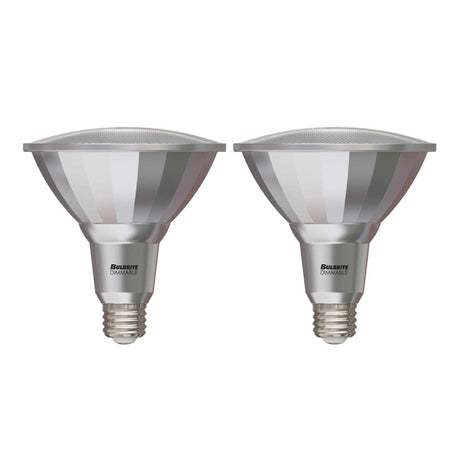 Bulbrite 861796 15W LED PAR38 Light Bulb 3000K Dimmable E26 1200 Lumens 120V 2PK
