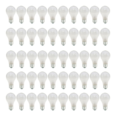 Bulbrite 861943 25W Incandescent A19 Light Bulb 2700K Dimmable E26 110 Lumens 130V 50PK