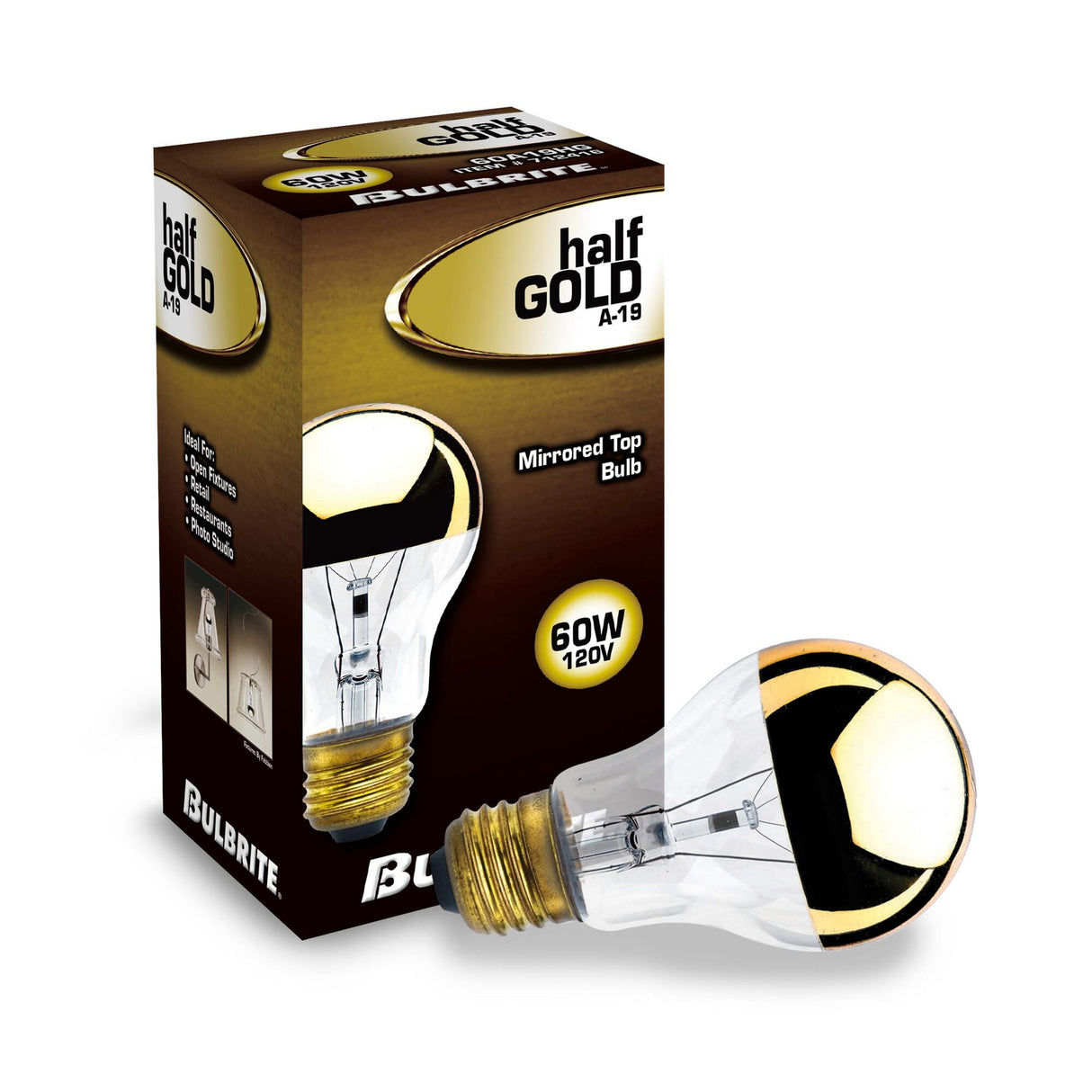 Bulbrite 862025 60W Incandescent G25 Light Bulb 2700K Dimmable E26 540 Lumens 120V 6PK