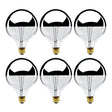 Bulbrite 862026 60W Incandescent G40 Light Bulb 2700K Dimmable E26 520 Lumens 120V 6PK