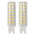 Bulbrite 862644 6.5W LED G9 Light Bulb 2700K Dimmable G9 700 Lumens 120V 2PK