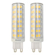 Bulbrite 862645 6.5W LED G9 Light Bulb 3000K Dimmable G9 700 Lumens 120V 2PK