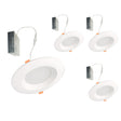 Bulbrite 862655 12W LED 4" Recessed Downlight 5CCT Dimmable 1100 Lumens 120V 4PK