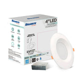 Bulbrite 773301 LED 4" Round Recessed Downlight Fixture with Metal Jbox, 75W Equivalent, 5 CCT - 27/30/35/40/50K