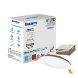 Bulbrite 862658 12W LED 4" Recessed Downlight 3000K Dimmable 1100 Lumens 120V 4PK