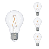 Bulbrite 862687 Bulbrite 6-Pack 2.5-Watt A19 Medium(E26)LED Bulb with Vintage Spiral Filaments, Clear,2700K,100 Lumens
