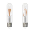 Bulbrite 862700 Bulbrite Pack of (2) 3 Watt Dimmable Clear Filament T9 Medium (E26) LED Light Bulb - 250 Lumens, 3000K