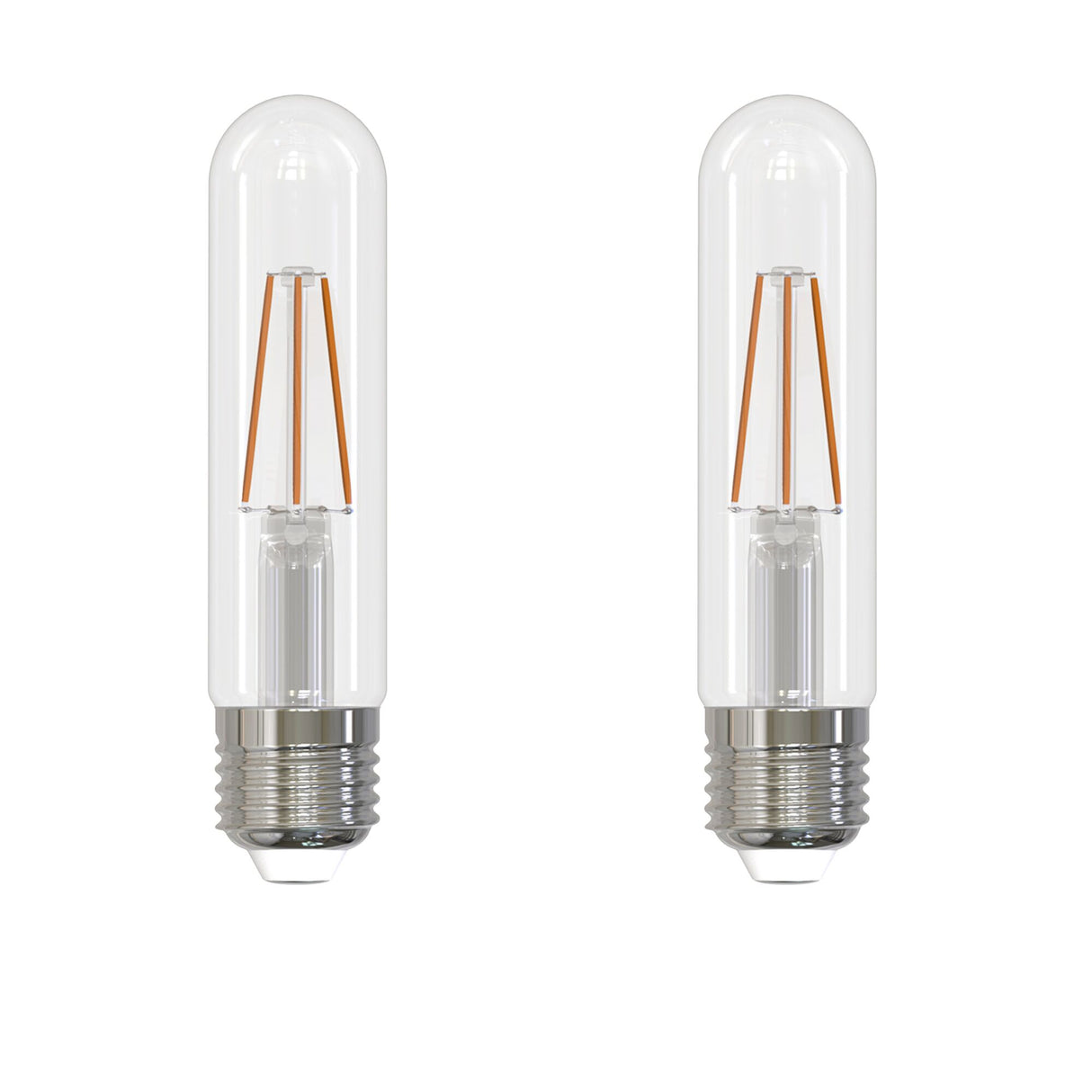 Bulbrite 862700 Bulbrite Pack of (2) 3 Watt Dimmable Clear Filament T9 Medium (E26) LED Light Bulb - 250 Lumens, 3000K