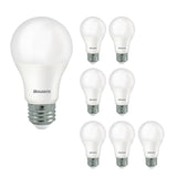 Bulbrite 862716 Bulbrite LED Filament Pack of (8) 9 Watt Non-Dimmable A19 Light Bulbs with Frost Finish and Medium (E26) Base - 5000K (Soft Daylight Light), 750 Lumens