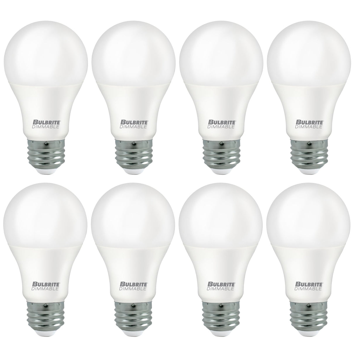 Bulbrite 862972 9W LED A19 60W EQUIV PREFERRED DIMMABLE 2700K E26 120V 8PK