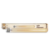 Bulbrite 862773 Bulbrite LED Filament Pack of (4) 5 Watt Dimmable 11 Inch T9 Light Bulb with Antique Glass Finish and Medium (E26) Base - 2100K (Amber Light), 300 Lumens
