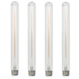 Bulbrite 862774 Bulbrite LED Filament Pack of (4) 5 Watt Dimmable 11 Inch T9 Light Bulb with Clear Glass Finish and Medium (E26) Base - 2700K (Warm White Light), 350 Lumens