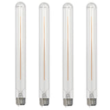 Bulbrite 862774 Bulbrite LED Filament Pack of (4) 5 Watt Dimmable 11 Inch T9 Light Bulb with Clear Glass Finish and Medium (E26) Base - 2700K (Warm White Light), 350 Lumens