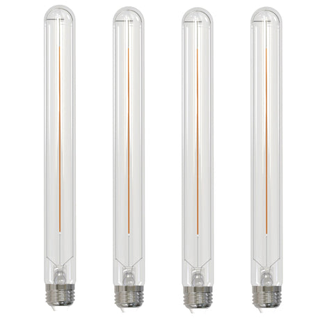 Bulbrite 862774 Bulbrite LED Filament Pack of (4) 5 Watt Dimmable 11 Inch T9 Light Bulb with Clear Glass Finish and Medium (E26) Base - 2700K (Warm White Light), 350 Lumens