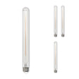 Bulbrite 862775 Bulbrite LED Filament Pack of (4) 5 Watt Dimmable 11 Inch T9 Light Bulb with Clear Glass Finish and Medium (E26) Base - 3000K (Soft White Light), 350 Lumens